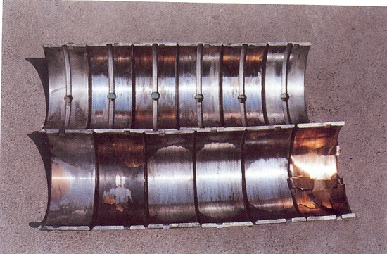 嚴(yán)重拉傷的氣缸