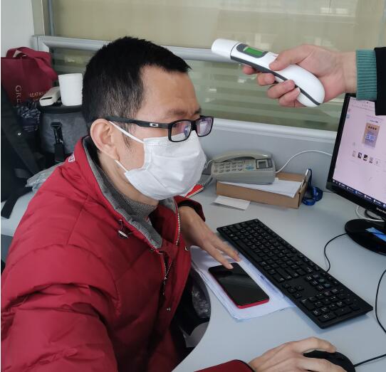 公司嚴格對員工進行溫度監測